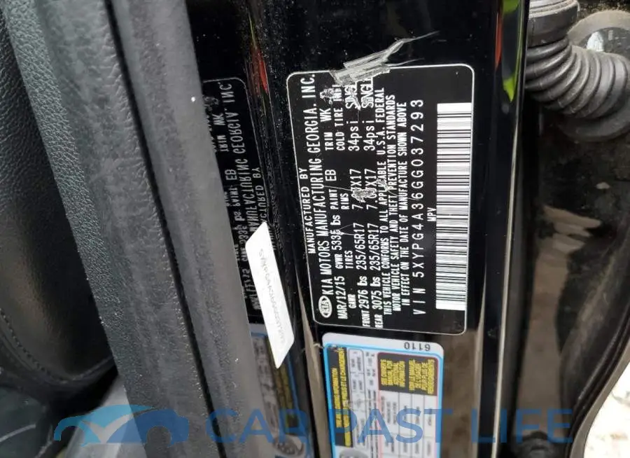 5XYPG4A36GG037293# 12