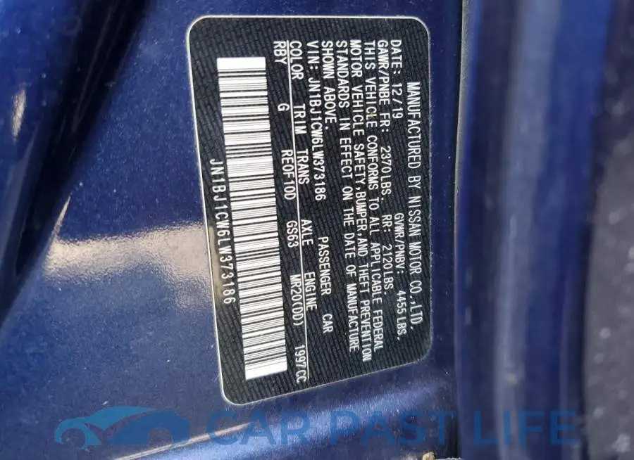 JN1BJ1CW6LW373186# 13