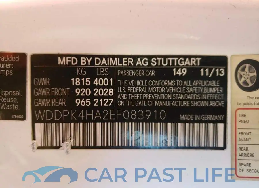 WDDPK4HA2EF083910# 12