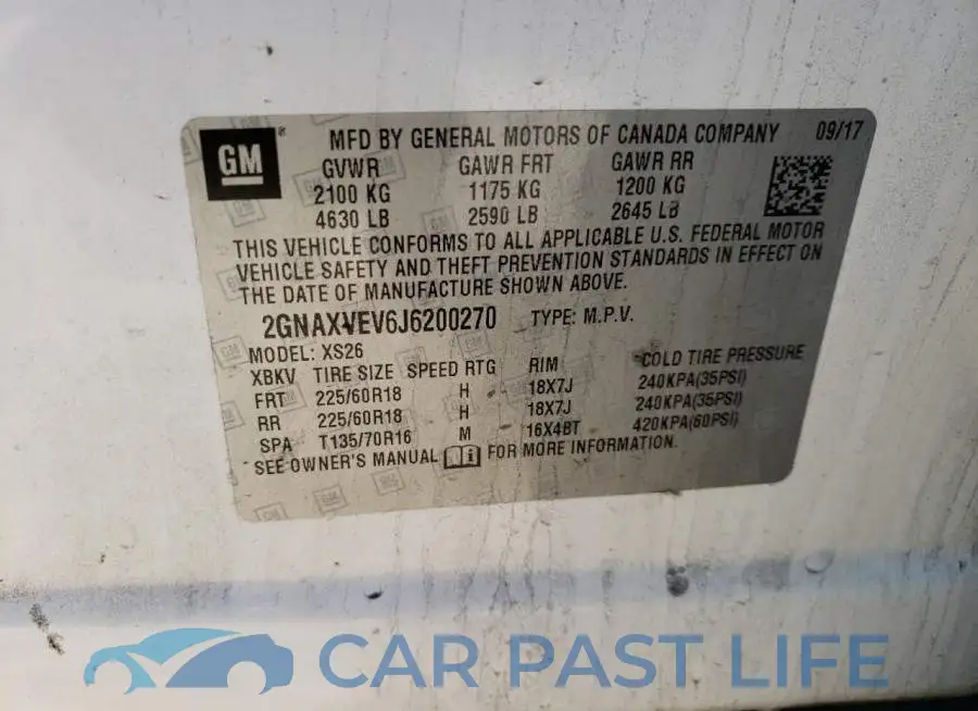 2GNAXVEV6J6200270# 13