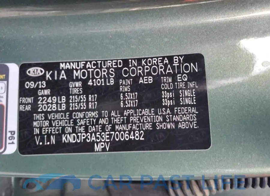 KNDJP3A53E7006482# 12