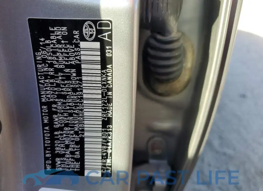 2T1BURHE9EC191271# 12