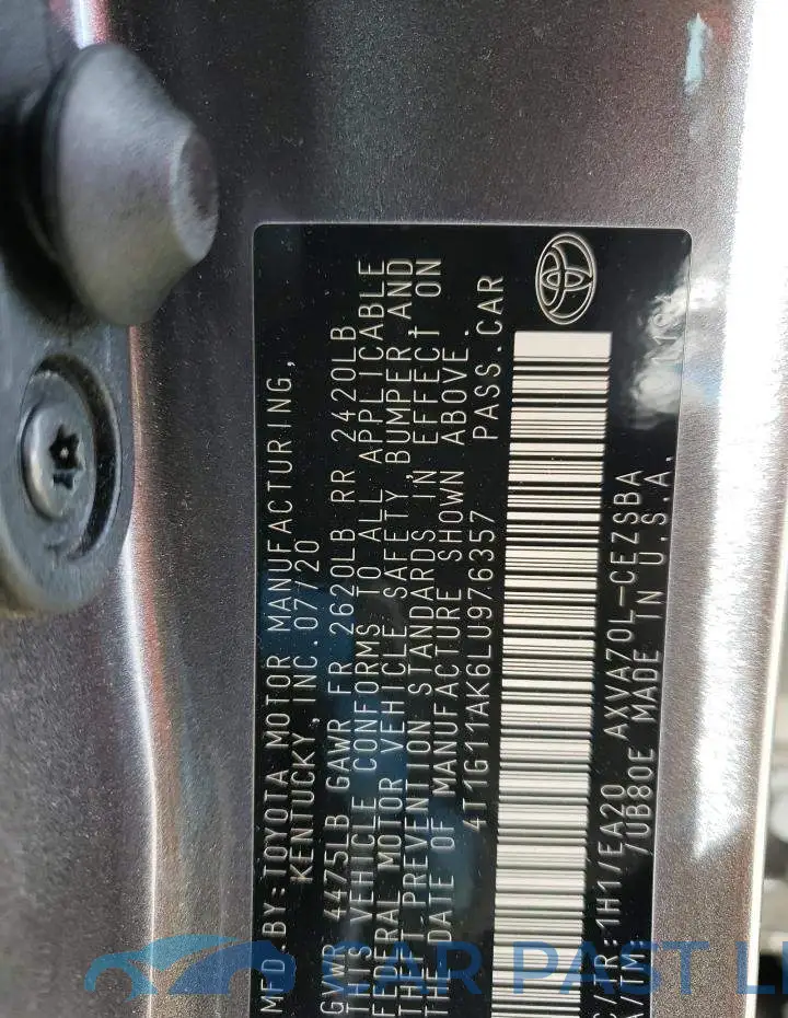 4T1G11AK6LU976357# 12