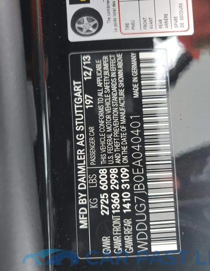 WDDUG7JB0EA040401# 12