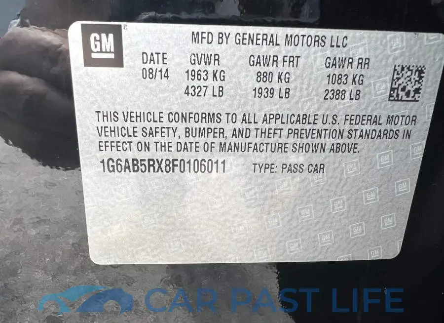 1G6AB5RX8F0106011# 12