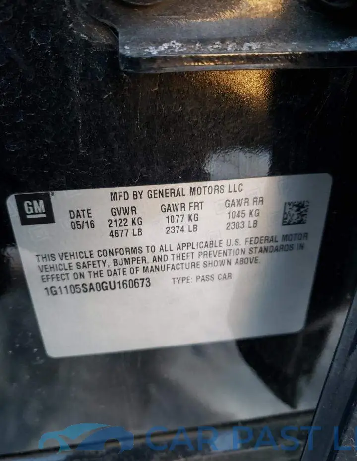 1G1105SA0GU160673# 13