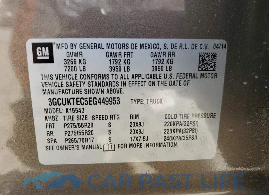 3GCUKTEC5EG449953# 13