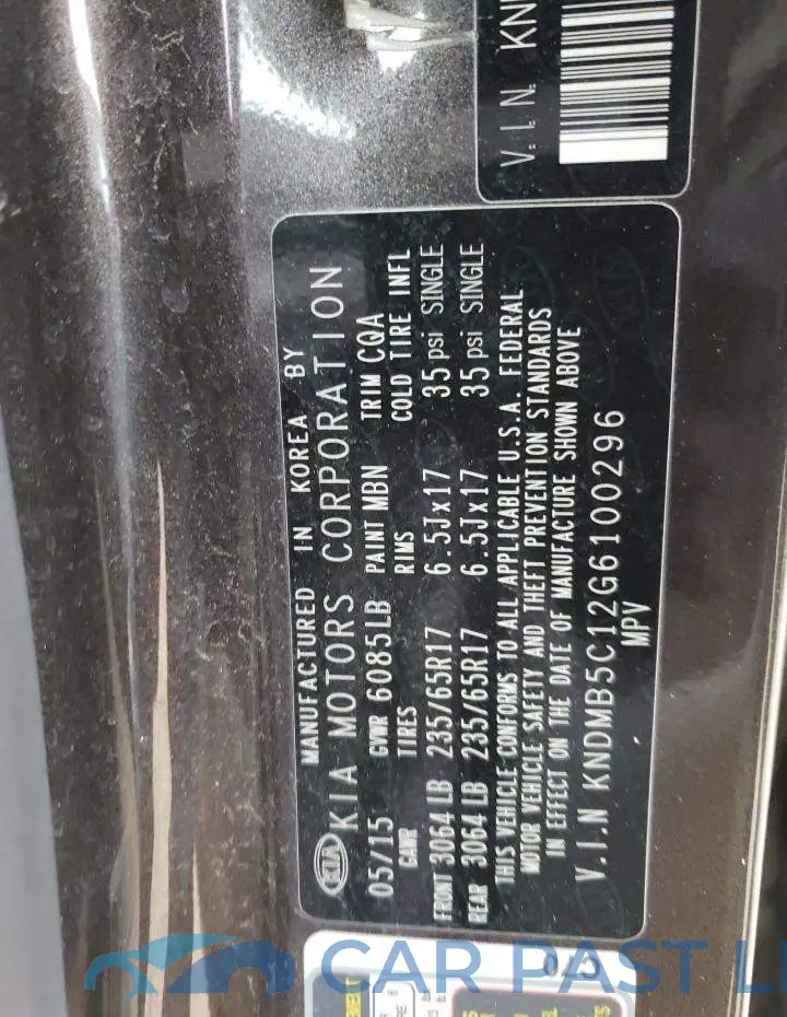 KNDMB5C12G6100296# 13