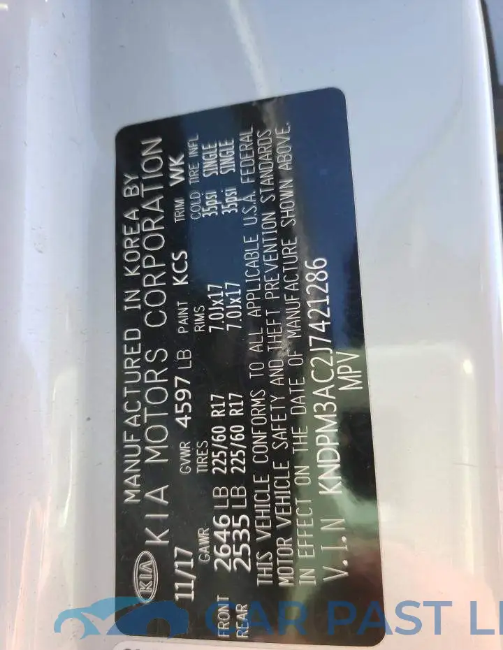 KNDPM3AC2J7421286# 12