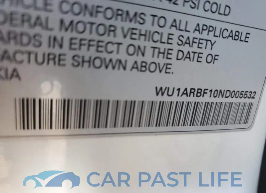 WU1ARBF10ND005532# 10