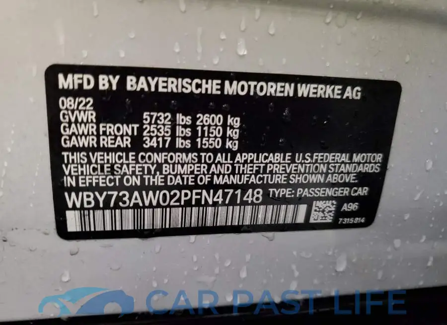 WBY73AW02PFN47148# 12