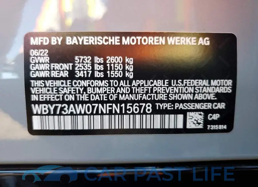 WBY73AW07NFN15678# 12