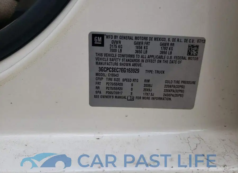 3GCPCSEC7EG163929# 10