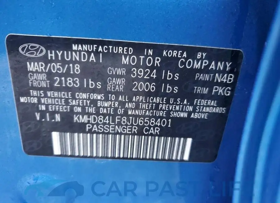 KMHD84LF8JU658401# 12