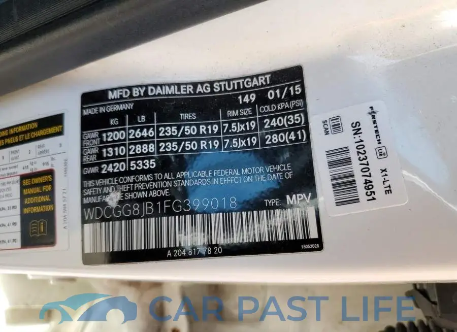 WDCGG8JB1FG399018# 13
