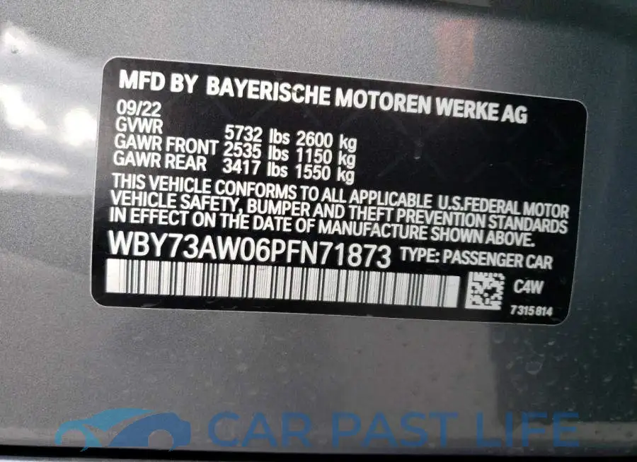 WBY73AW06PFN71873# 13