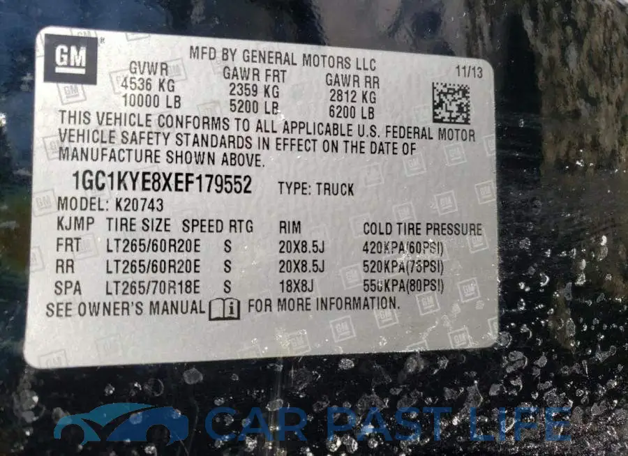 1GC1KYE8XEF179552# 12