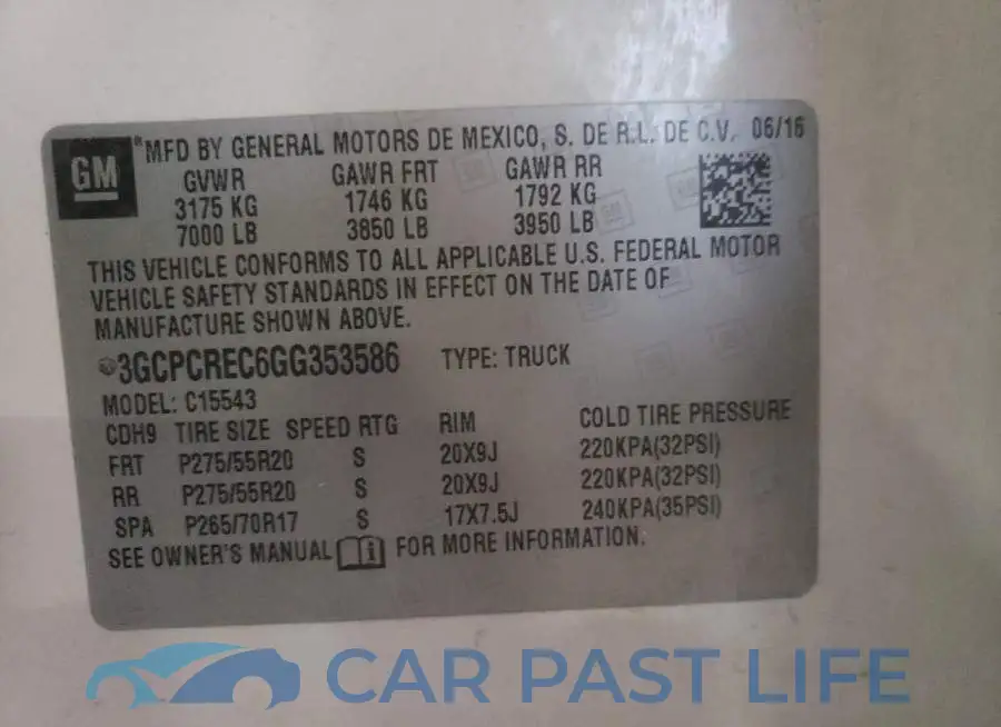 3GCPCREC6GG353586# 13