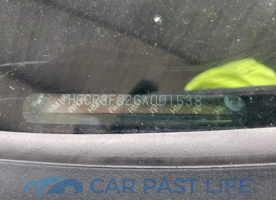 1HGCR3F02GA001538# 12