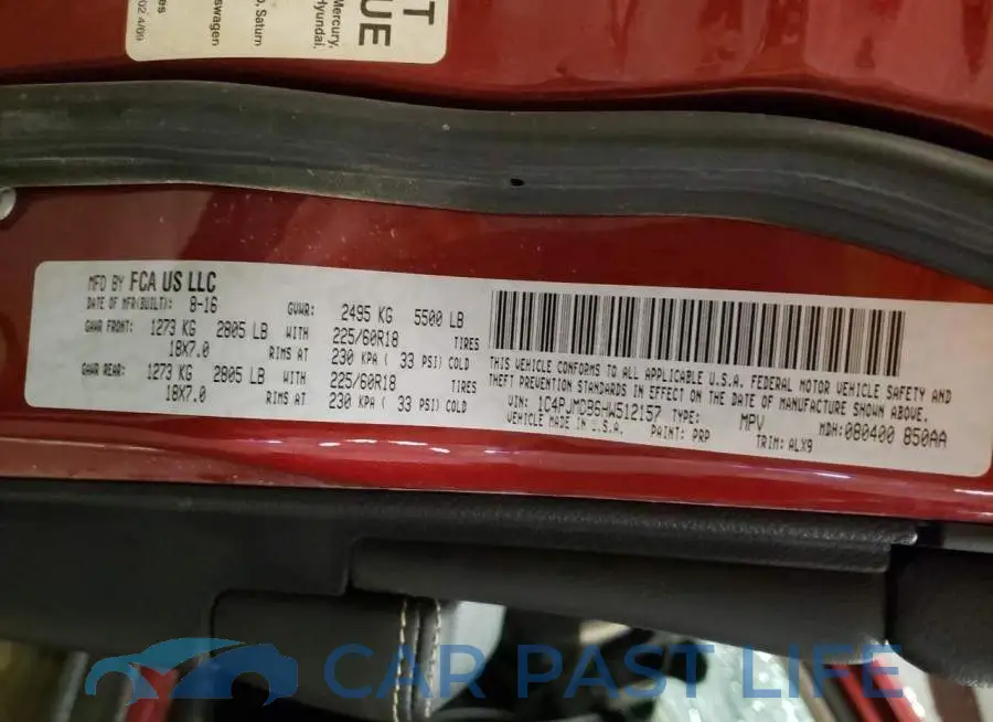 1C4PJMDB6HW512157# 12