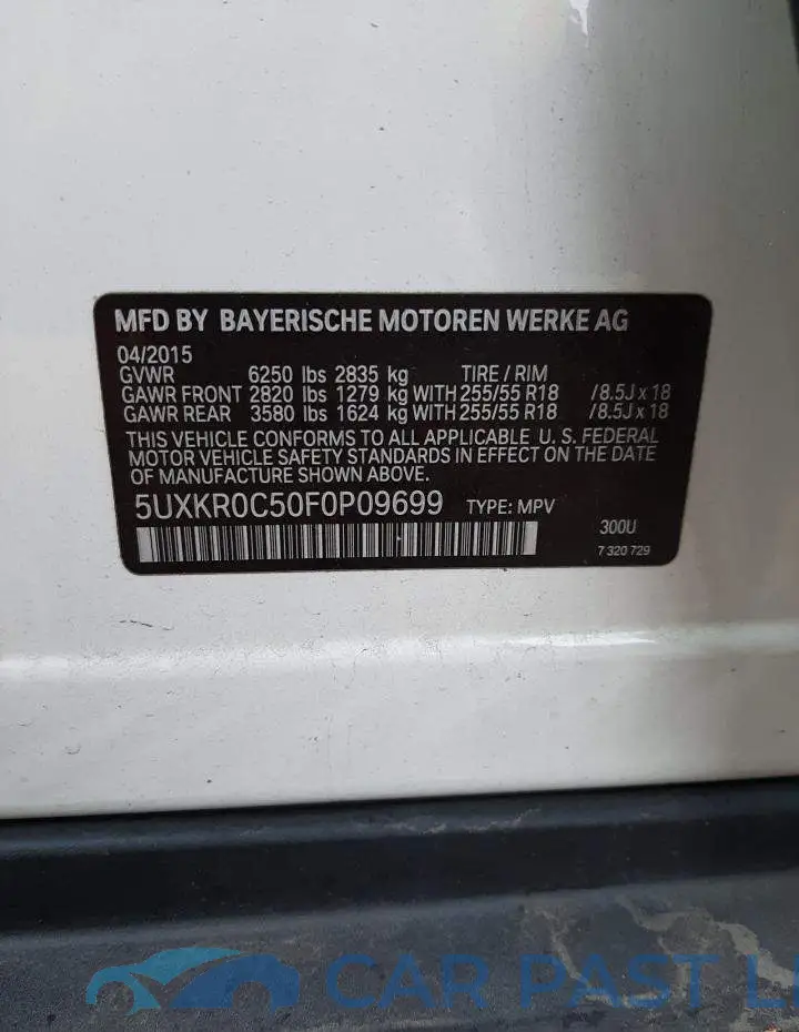 5UXKR0C50F0P09699# 13