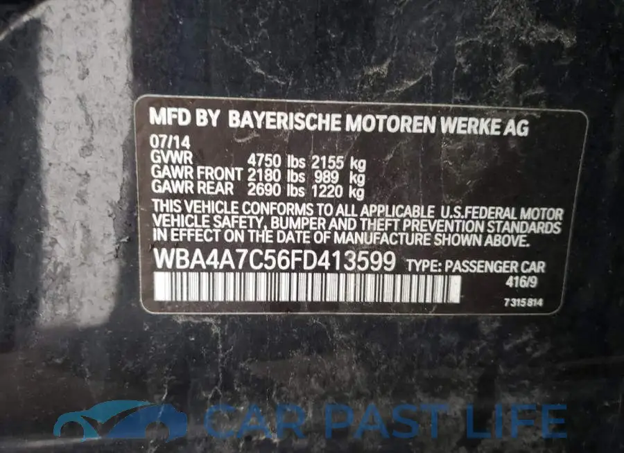 WBA4A7C56FD413599# 13
