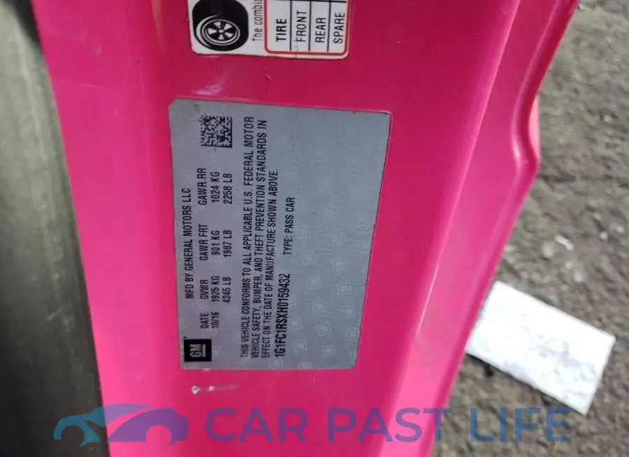 1G1FC1RSXH0159432# 12