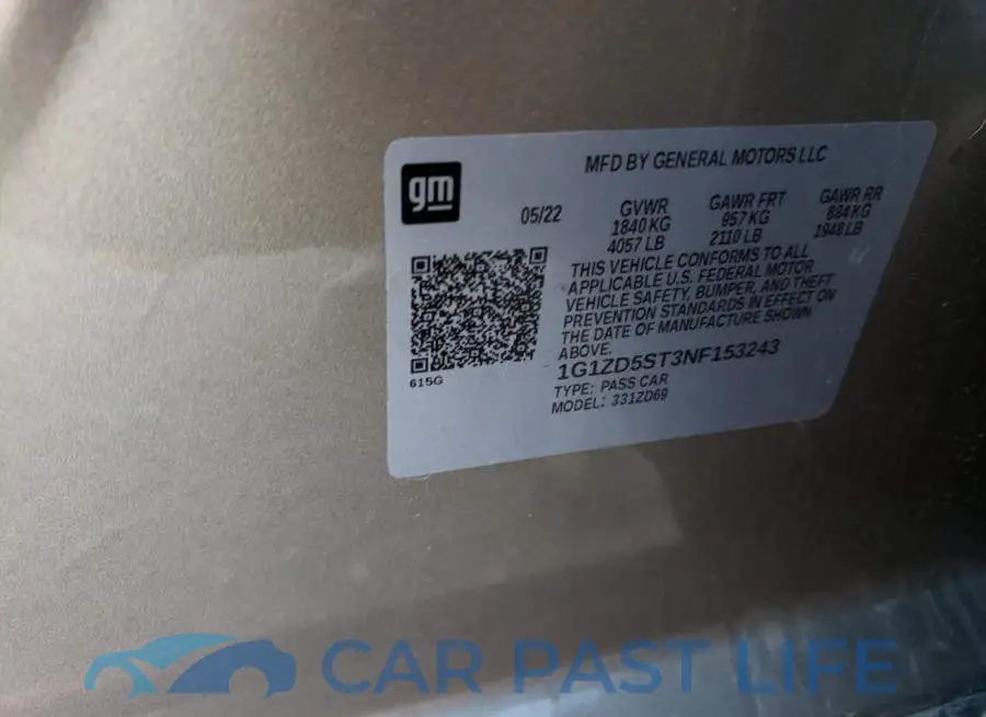 1G1ZD5ST3NF153243# 12