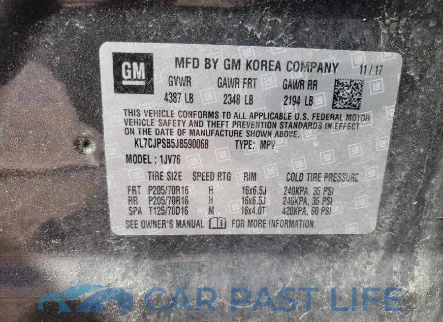 KL7CJPSB5JB590068# 10