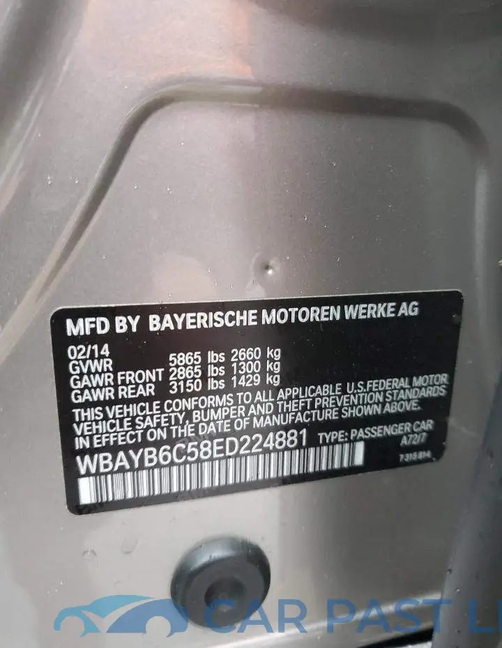 WBAYB6C58ED224881# 12
