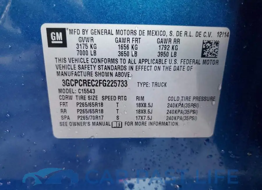 3GCPCREC2FG225733# 12