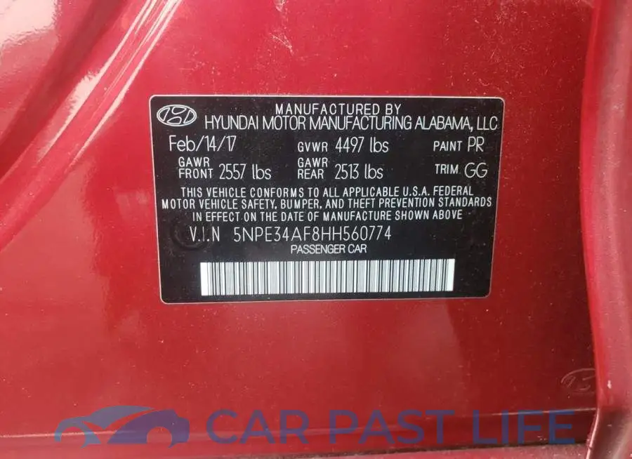 5NPE34AF8HH560774# 12