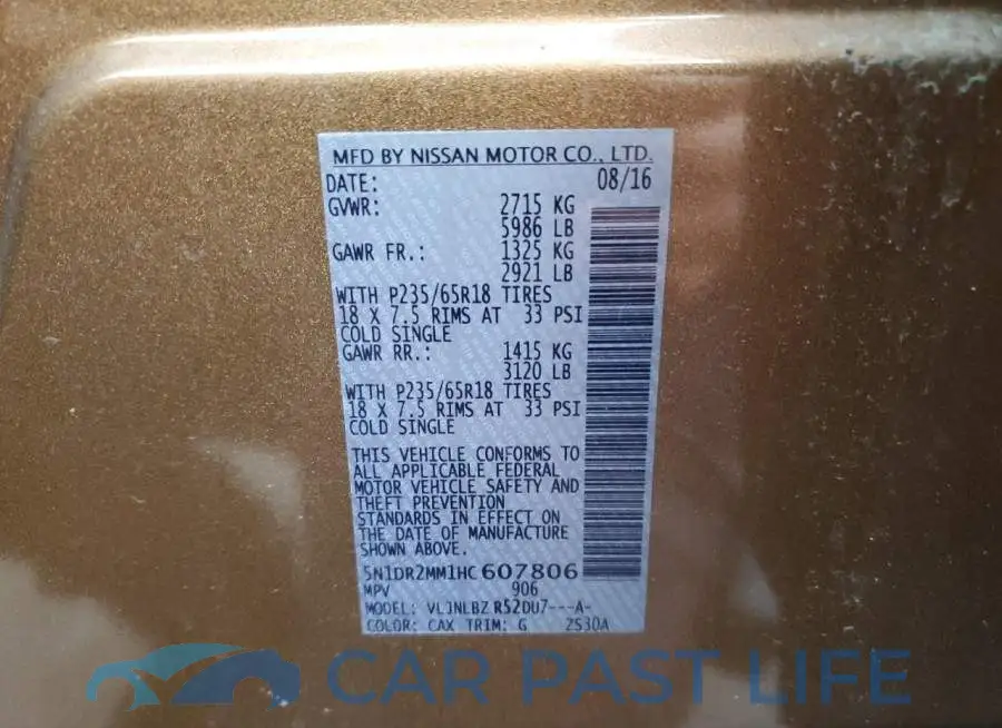 5N1DR2MM1HC607806# 14