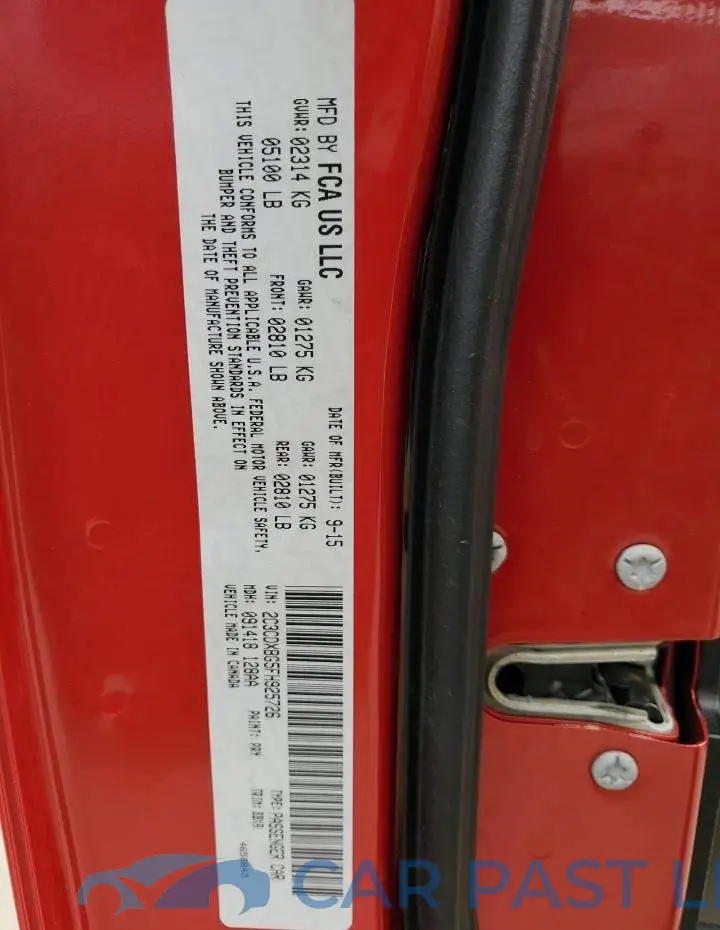 2C3CDXBG5FH925726# 13