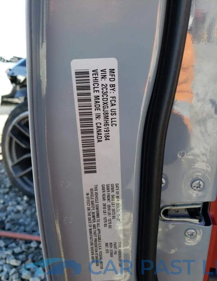 2C3CDXGJ8MH619184# 12