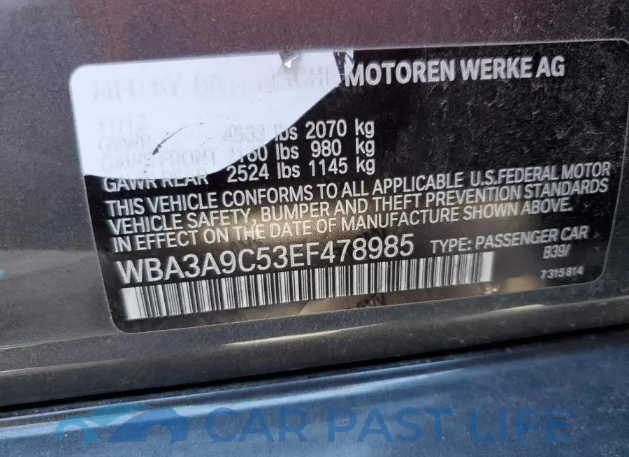 WBA3A9C53EF478985# 12