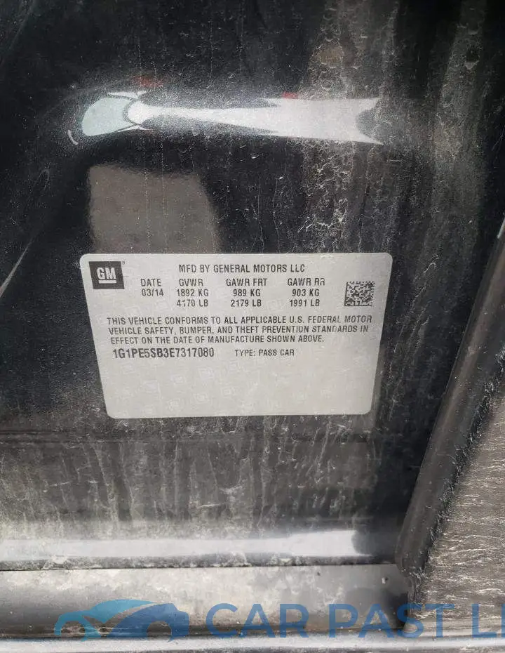 1G1PE5SB3E7317080# 12
