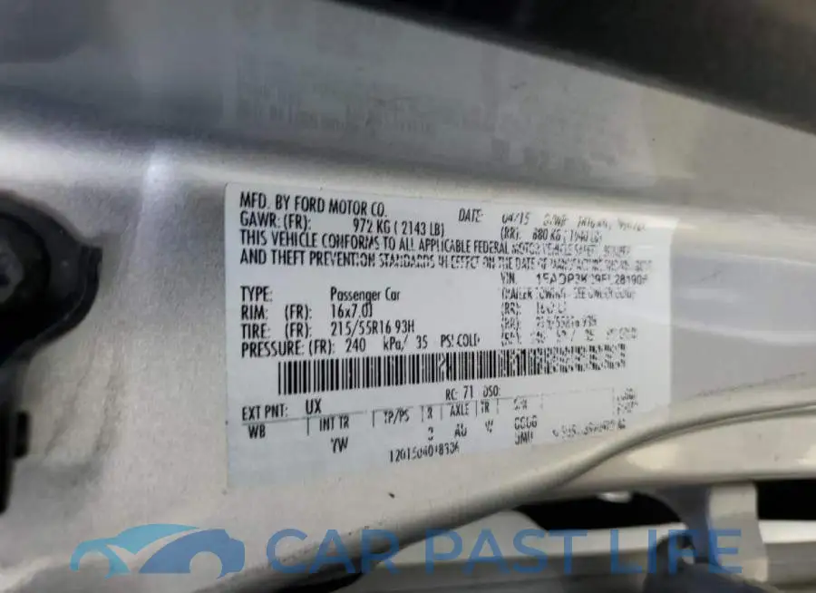 1FADP3K29FL281905# 12