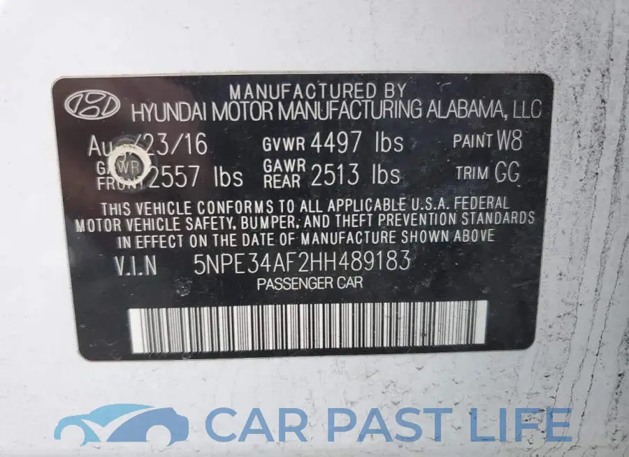5NPE34AF2HH489183# 12