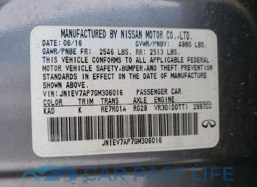 JN1EV7AP7GM306016# 12