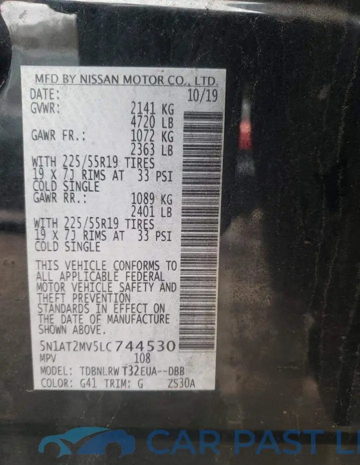 5N1AT2MV5LC744530# 12