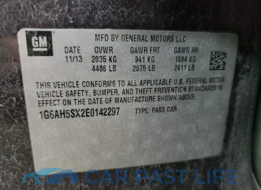 1G6AH5SX2E0142297# 12