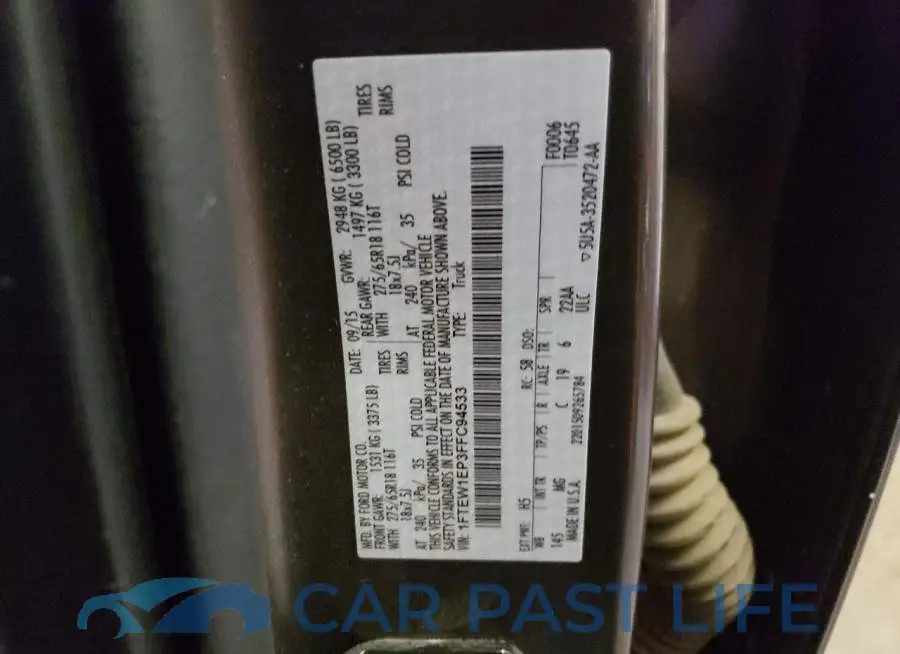 1FTEW1EP3FFC94533# 12