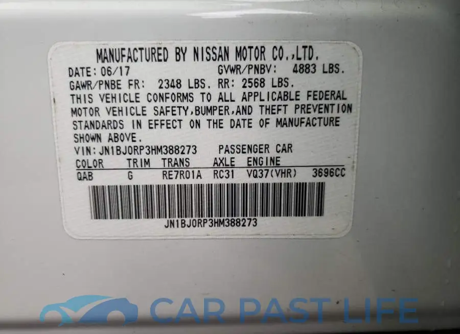 JN1BJ0RP3HM388273# 13