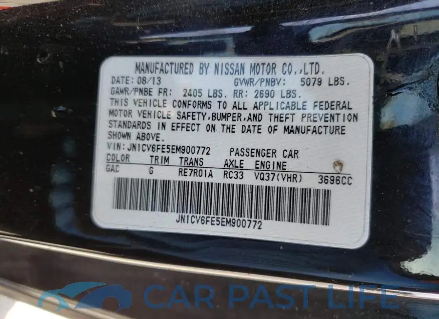 JN1CV6FE5EM900772# 12