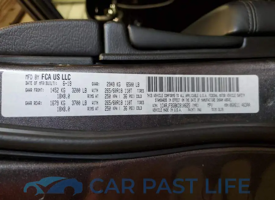 1C4RJFBG8KC810625# 13