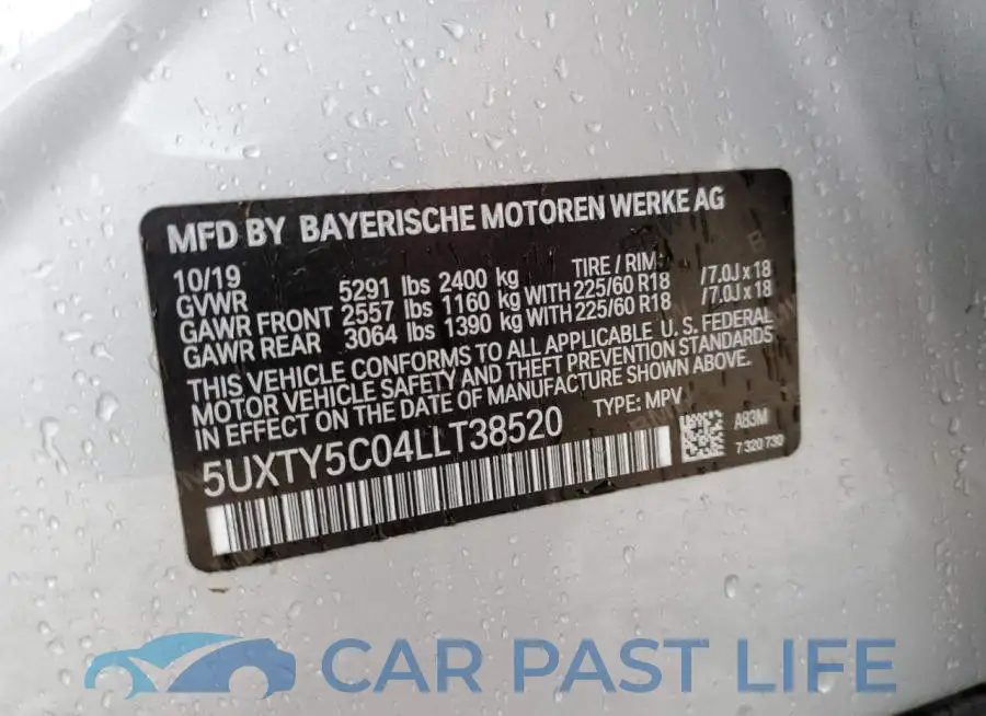 5UXTY5C04LLT38520# 13