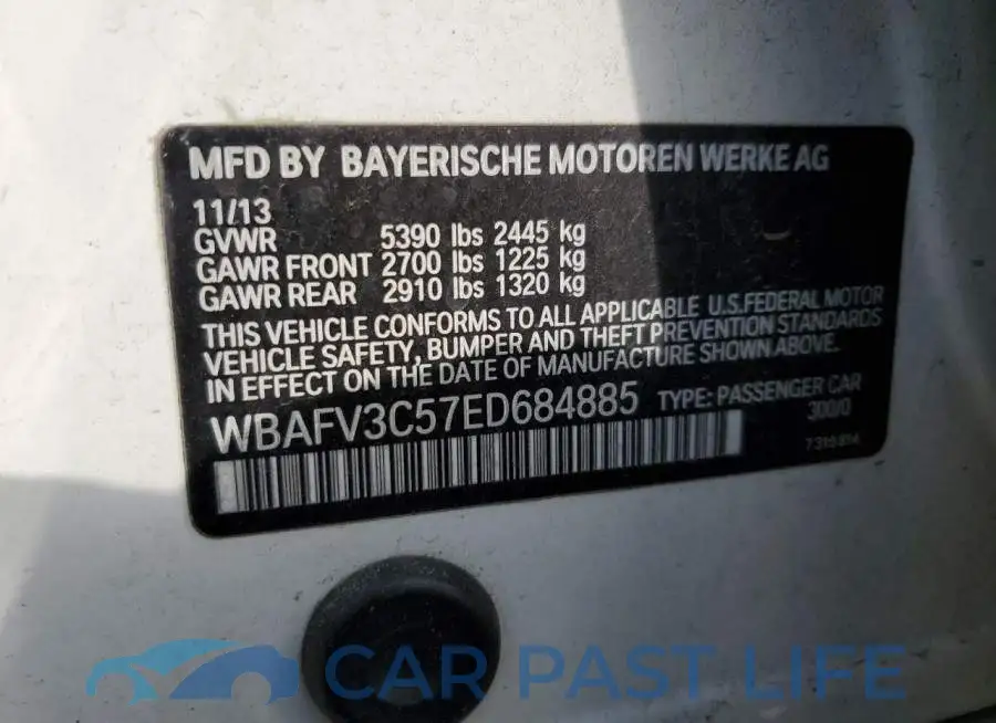 WBAFV3C57ED684885# 10
