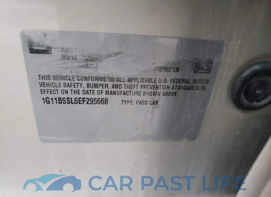1G11B5SL6EF295668# 12
