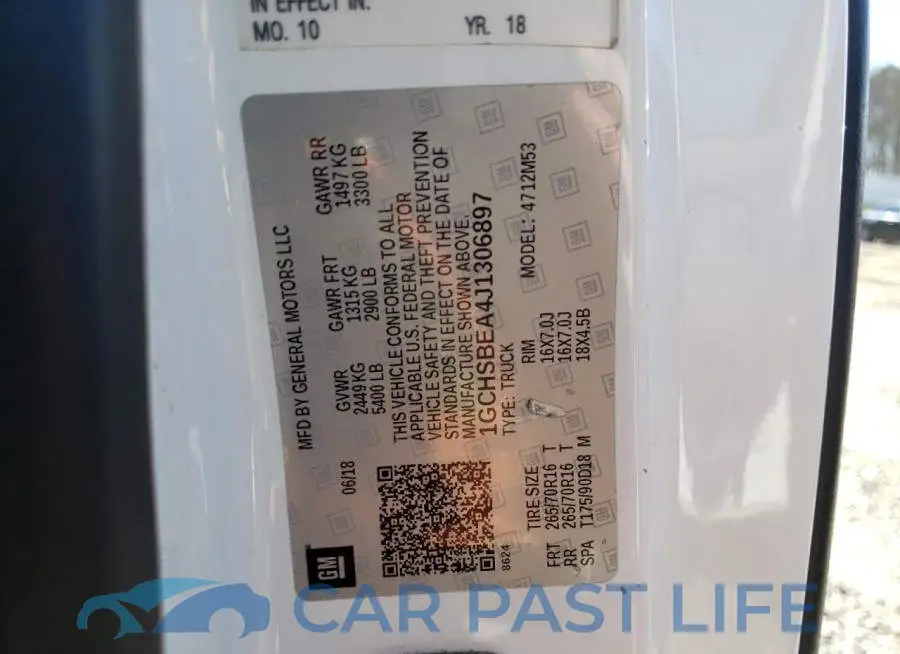 1GCHSBEA4J1306897# 12